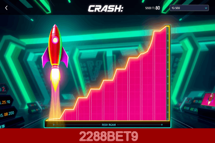 Jogue Crash e ganhe alto na 2288BET9!